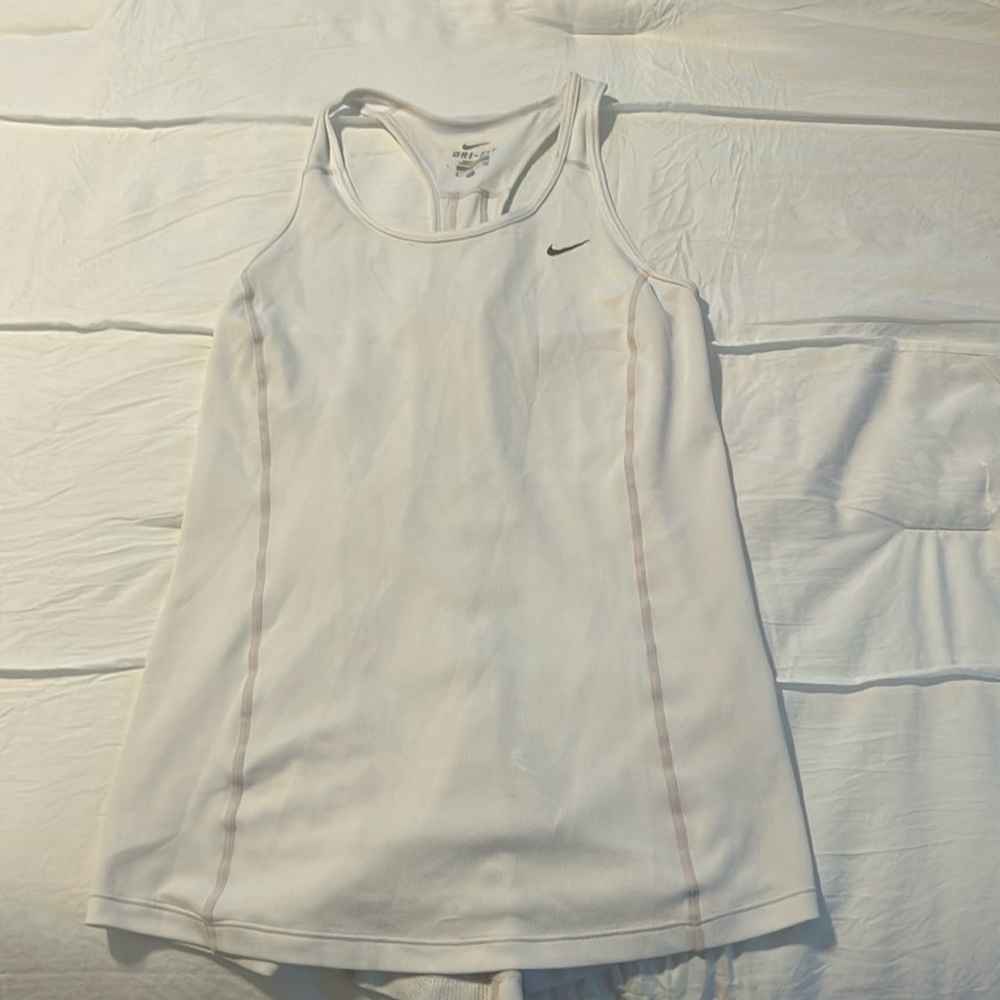 White Nike Workout Tank